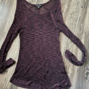 See through long sleeve top